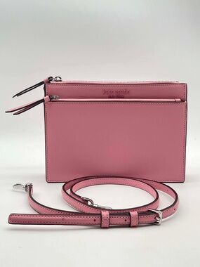Kate Spade New York Saffiano Leather Cameron Zip Crossbody Bag In Peony Pink